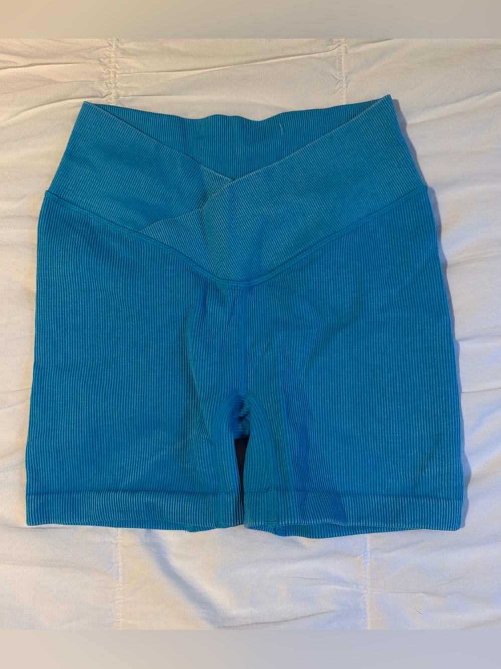 Target Women's Ribbed High-Waist Bike Shorts - Teal